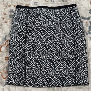 H & M Zebra Print Women's Skirt Sz.6
